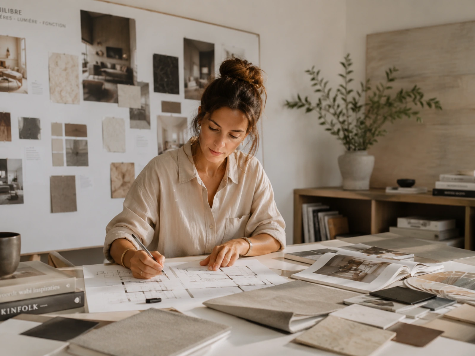 Intérieur aménagé par un architecte d'intérieur