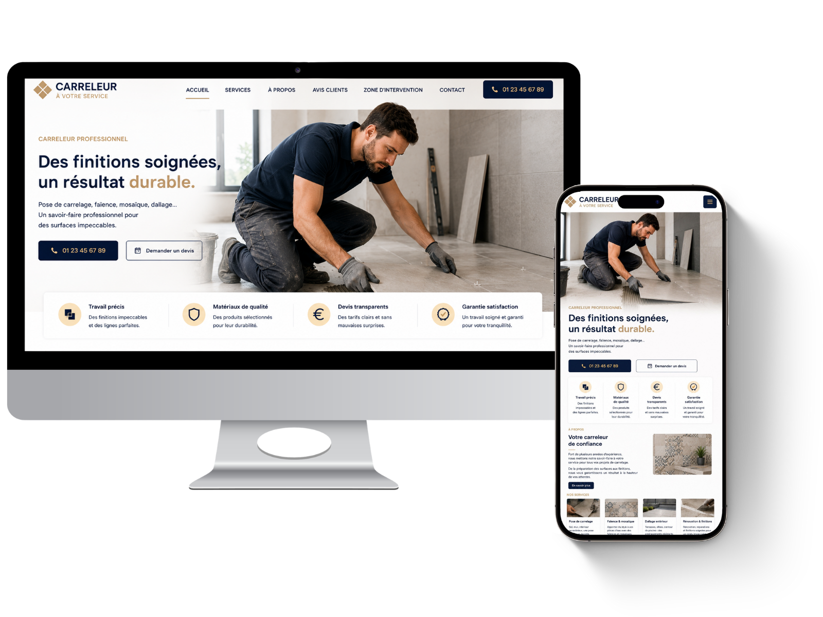 Exemple de site carreleur